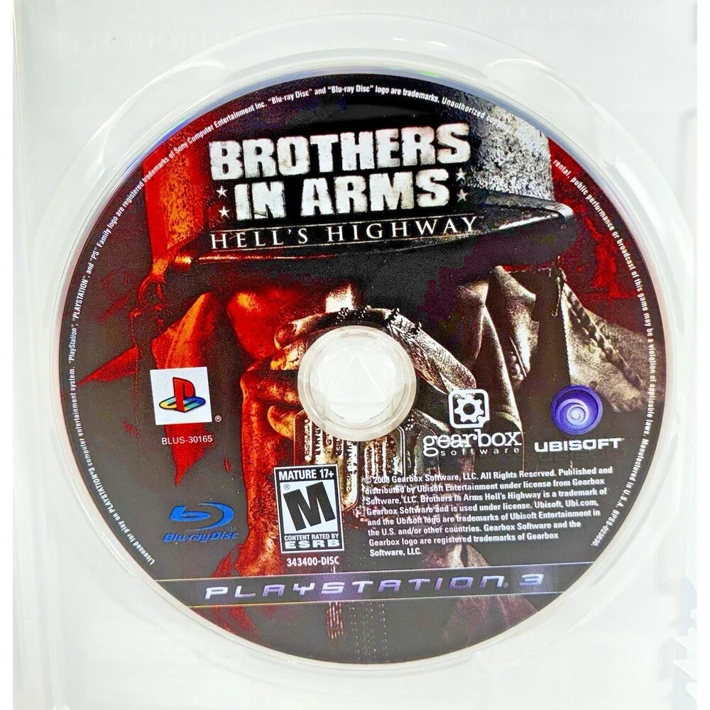 Brothers In Arms Hell's Highway Sony PlayStation 3 Complete with Manual Tested